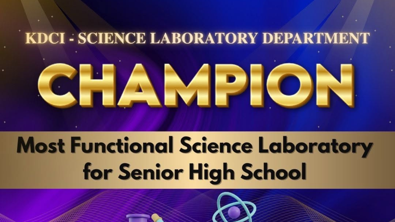 KDCI Named Champion in DepEd Kidapawan's "Most Functional Science Laboratory for Senior High School"
