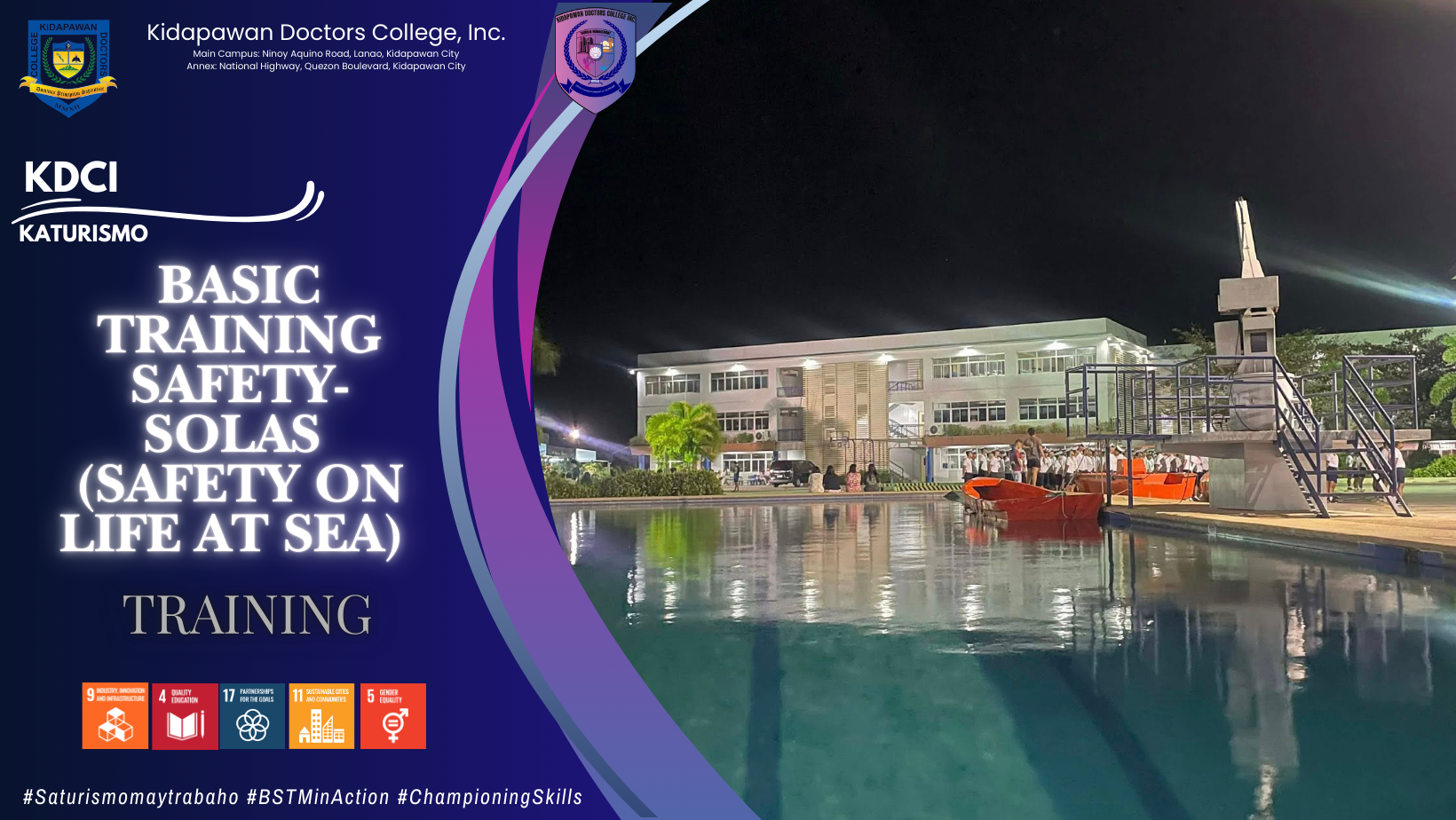 KDCI-KATURISMO Batch 2026 Completes Basic Training Practicum: Safety of Life at Sea (SOLAS)