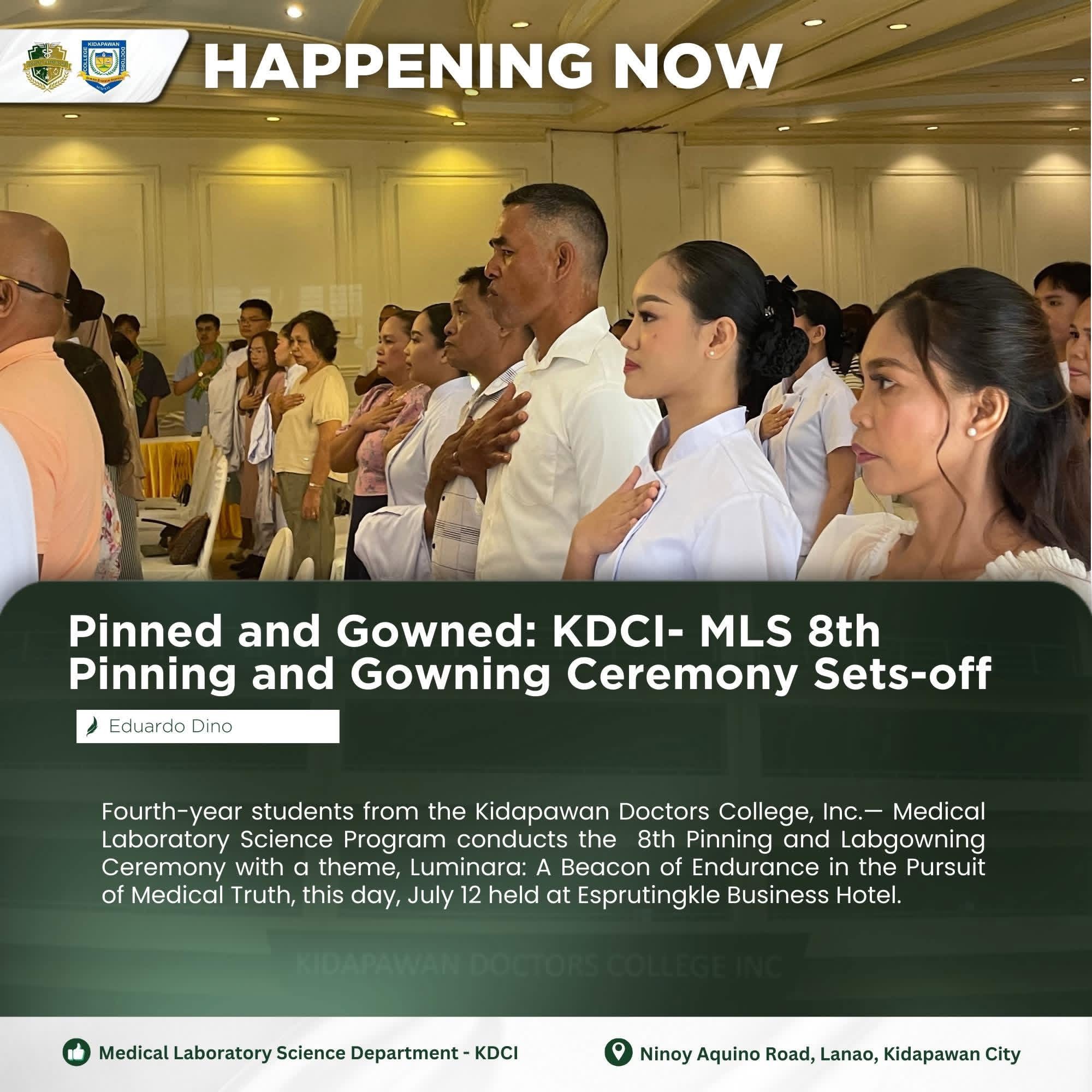 BSMT 8th Pinning and Gowning Cermony